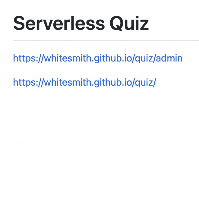 JAMStack Quiz